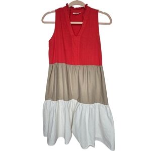 Colorblock linen sundress by 52seven